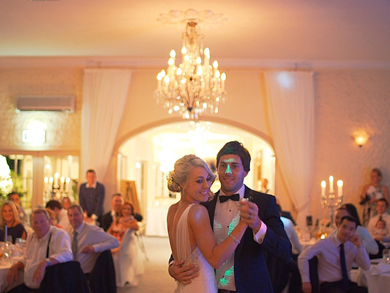 Bride and Groom Dancing